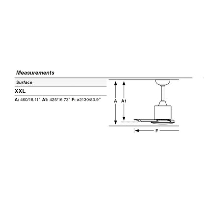 ANDROS XXL anodeeritud hall ventilaator