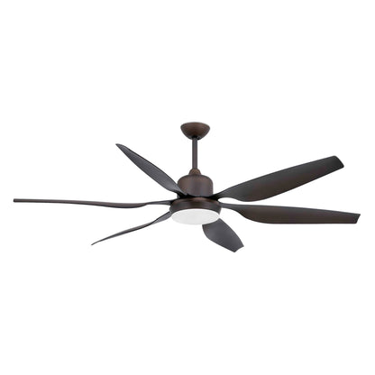 110V TILOS Ø168CMS MARRON OSCURO 6 PALAS 2 x E27