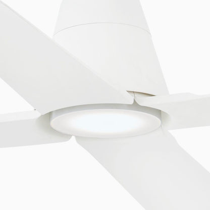 Deckenventilator mit Licht TYPHOON Ø130 DC WEISS 4 FLÜGEL 16W 3000K