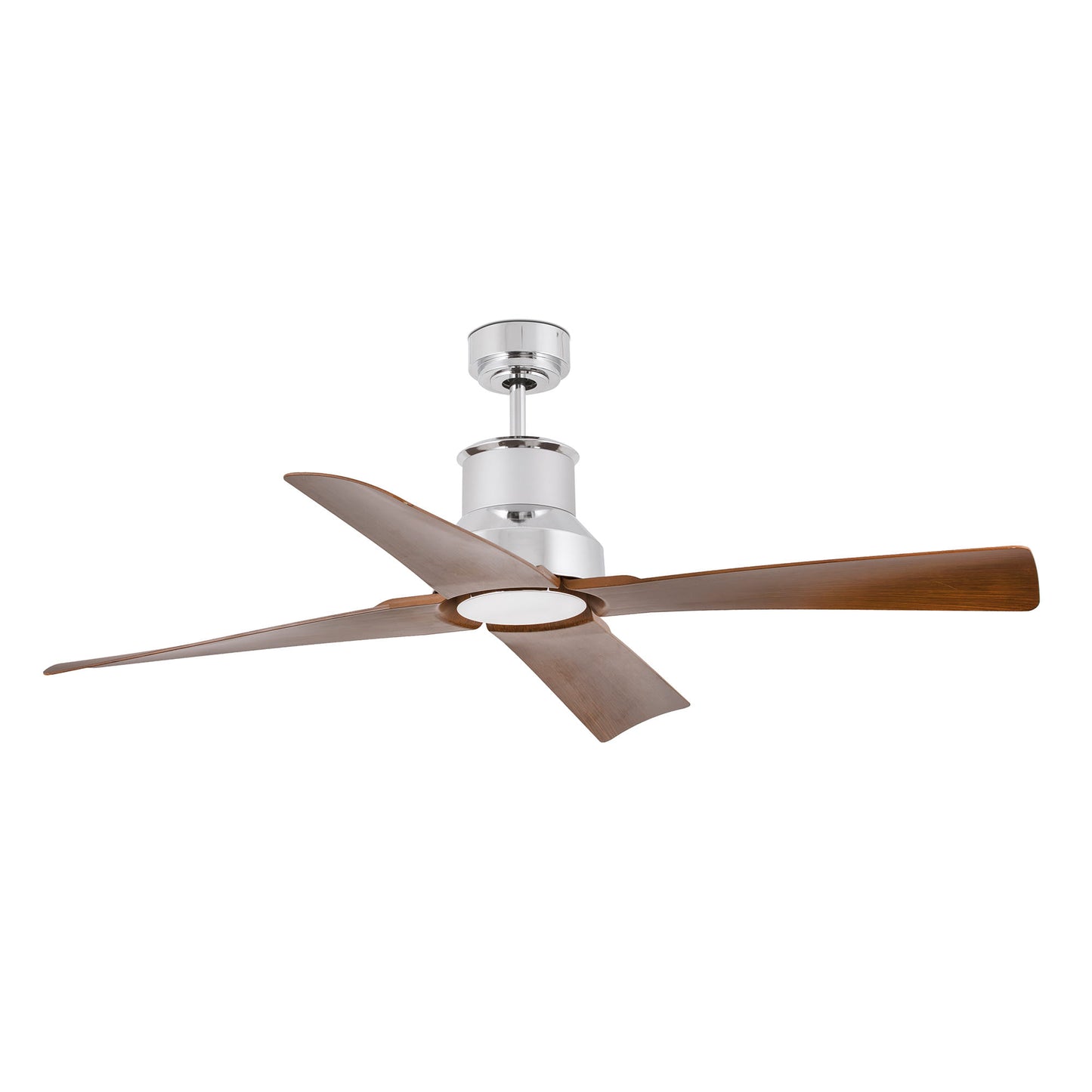UL WINCHE Ø130 DC CROMO 4 PALAS MADERA 19W 3000K