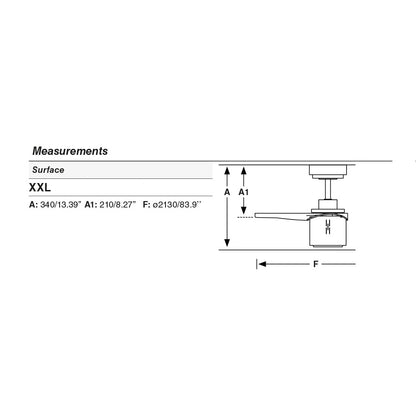 ATTOS XXL LED pruun ventilaator 3000K