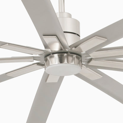 Takfläkt med belysning MANHATTAN XXL Ø2440MM NIQ MAT 9P LED 17W CCT