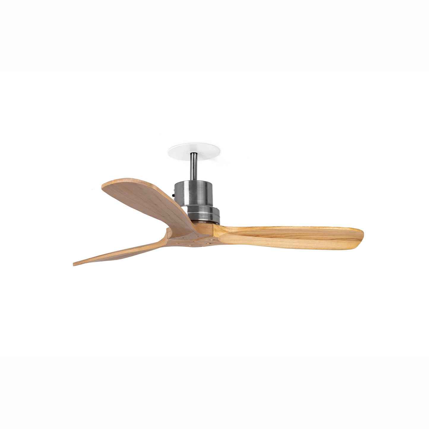 LANTAU S RECESSED Matt nickel/pine fan