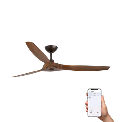 MOREA L pruun/pähkel ventilaator TUYA