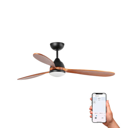 POROS L LED must/pähkel ventilaator TUYA