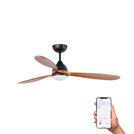 POROS L LED must/pähkel ventilaator TUYA