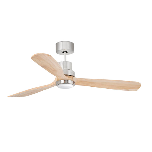 LANTAU L LED Matt nikkel/männipuidust ventilaator