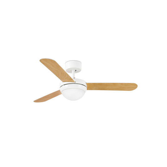 Ceiling fan with light 110V FEROE Ø1060 MM WHITE3 BLADES 2xE14 40W