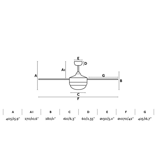 Ceiling fan with light 110V MINI ICARIA Ø106 WHITE 2XE14 20W 4 BLADES