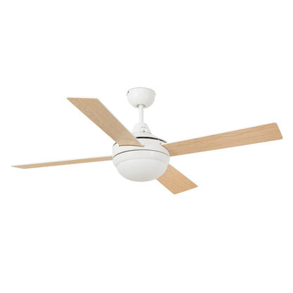 110V ICARIA Ø1320MM BLANCO 4 PALAS 2xE27