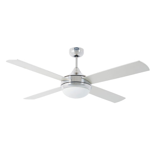 Ceiling fan with light 110V ICARIA Ø1320MM ALUMINUM 4 BLADES 2xE27