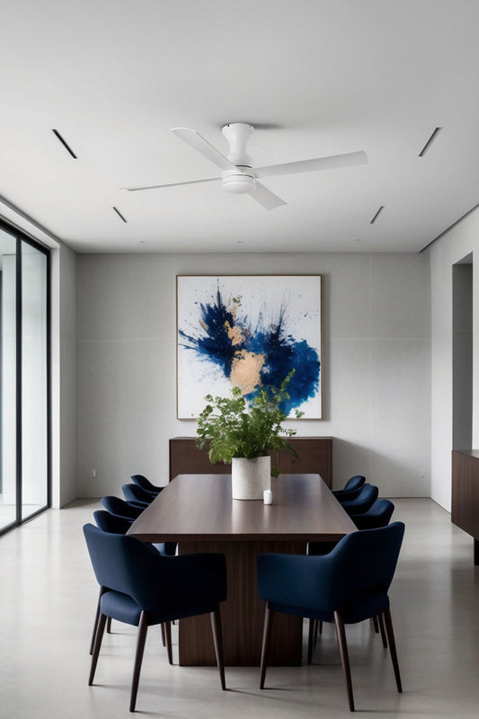FRASER M LED valge ventilaator TUYA