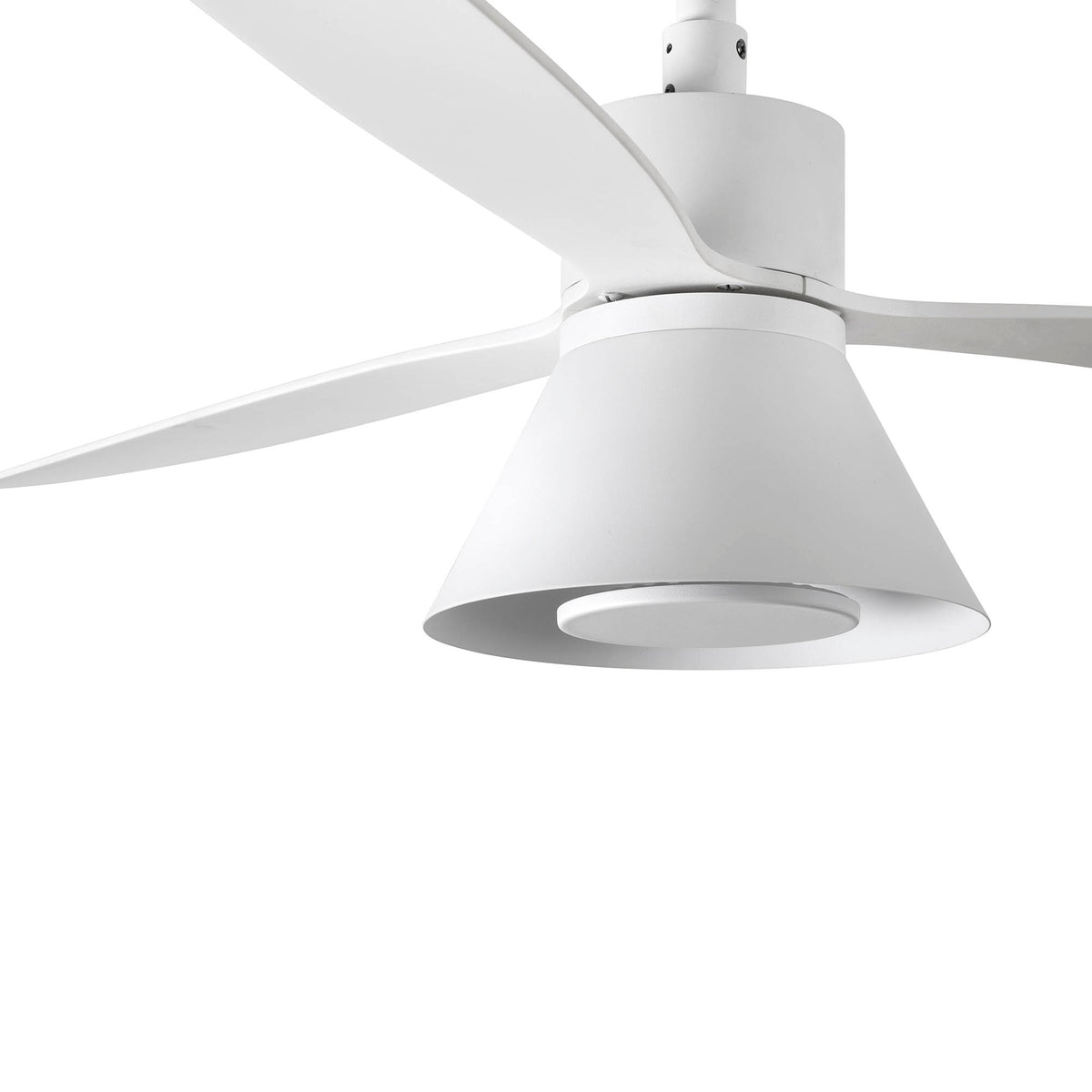Takfläkt med belysning AMELIA Ø1320 WHITE 3P CONE CCT