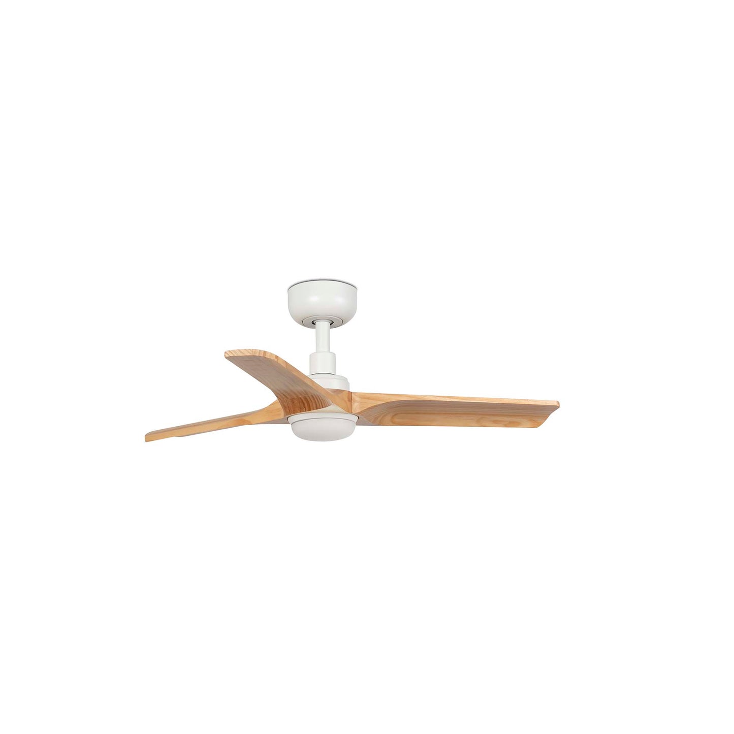 HEYWOOD LED S valge/männipuidust ventilaator 10W SWT seinalülitiga, valge