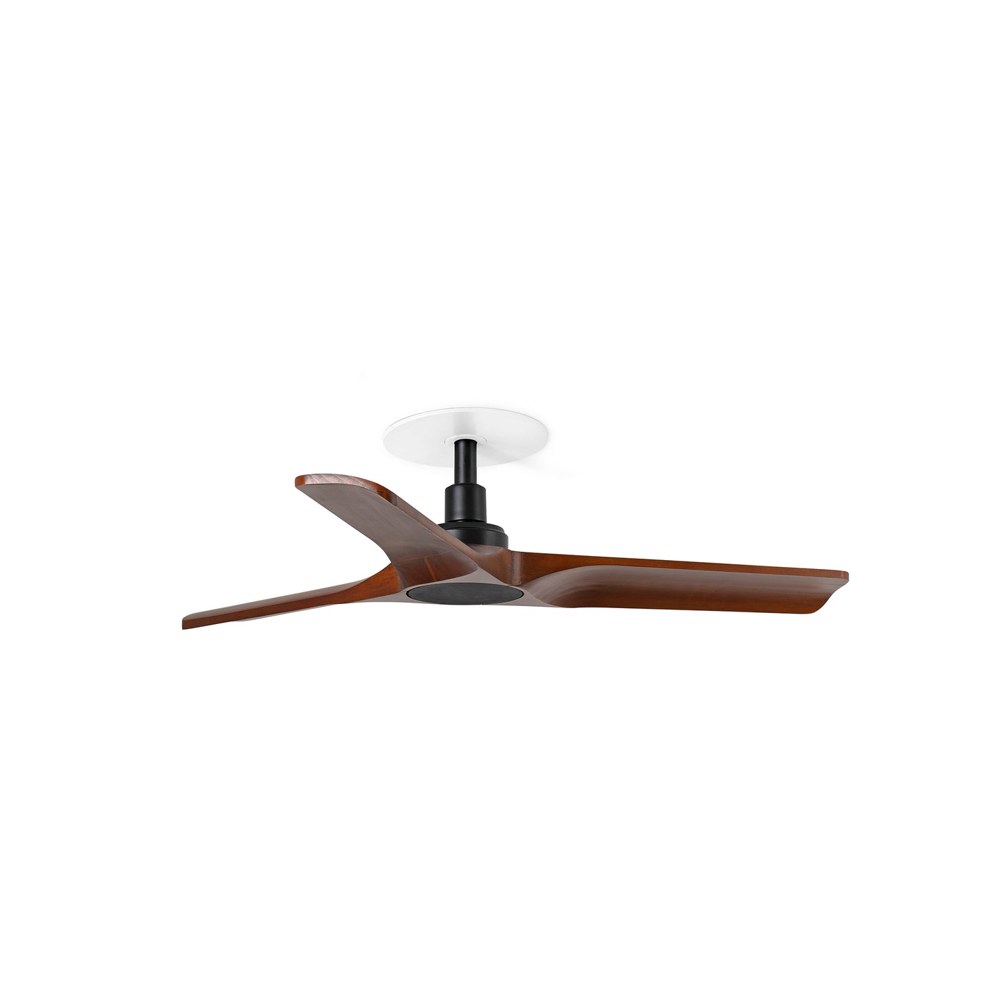 HEYWOOD RECESSED LED S Black/walnut fan