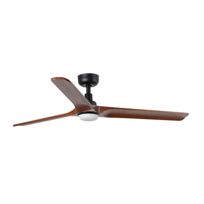 HEYWOOD LED L Black/walnut fan 10W SWT Wall Control white