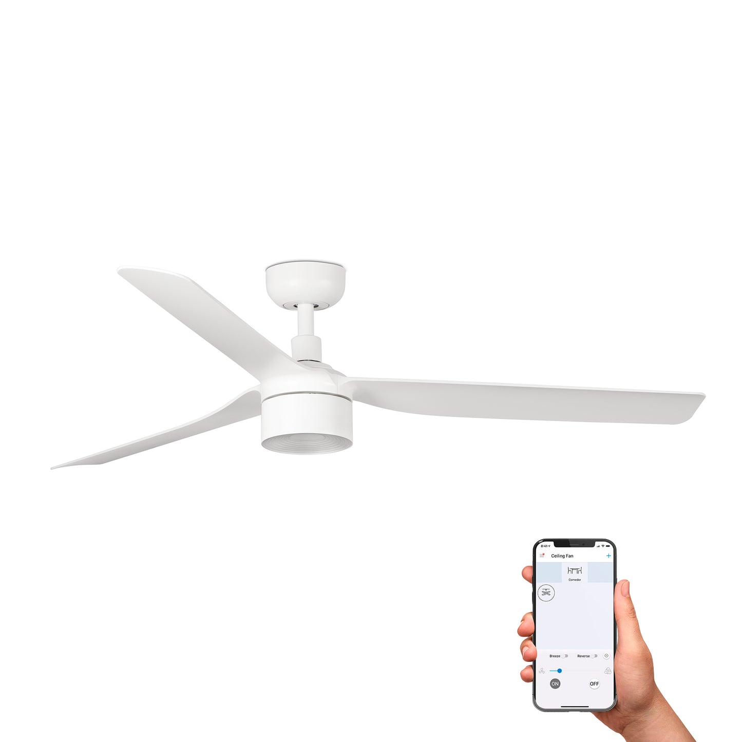 PUNT TEK M White fan 3000K TUYA