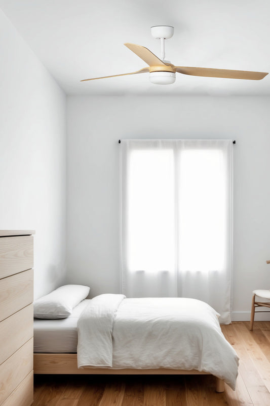 Ventilador de techo PUNT M LED blanco/arce TUYA CCT