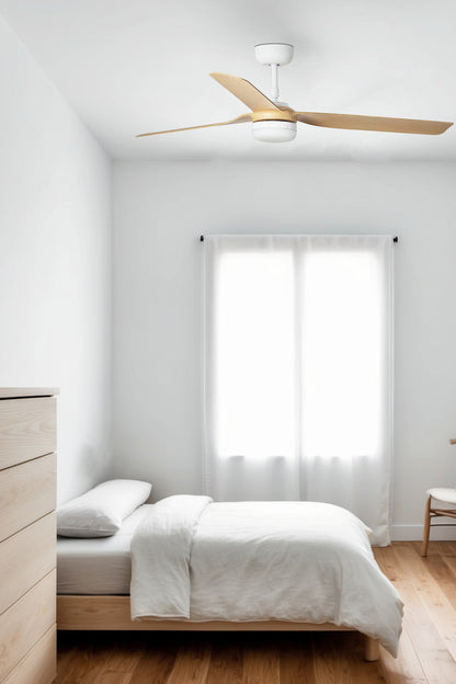PUNT M White/maple fan 18W TUYA SWT