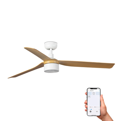 PUNT TEK M valge/vaher ventilaator 3000K TUYA