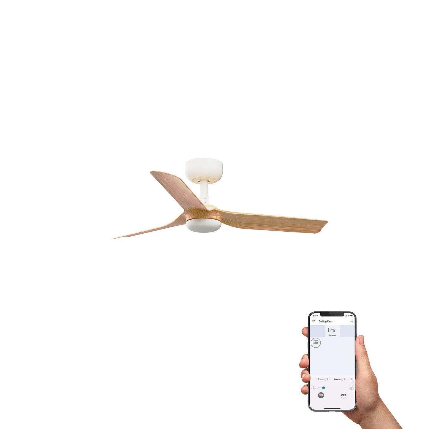 MINI PUNT S valge/vahtra ventilaator TUYA