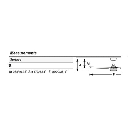 MINI PUNT S LED must ventilaator