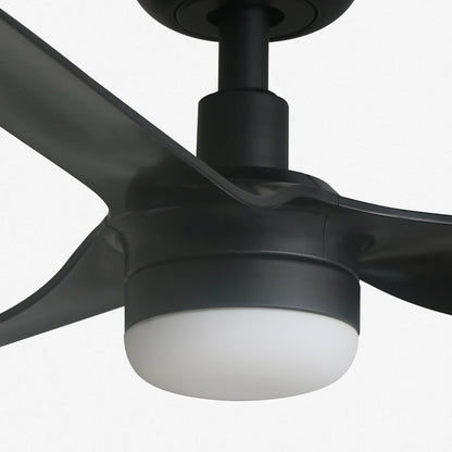 Ventilador de techo con luz MINI POINT Ø900 NEGRO 3P 10W SWT