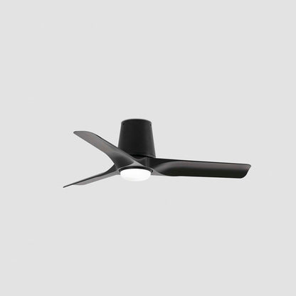 Потолочный вентилятор с подсветкой HEY TUB S Ø900mm BLACK, 3P, чёрный светодиодный модуль, 10W CCT