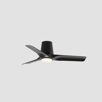 Потолочный вентилятор с подсветкой HEY TUB S Ø900mm BLACK, 3P, чёрный светодиодный модуль, 10W CCT