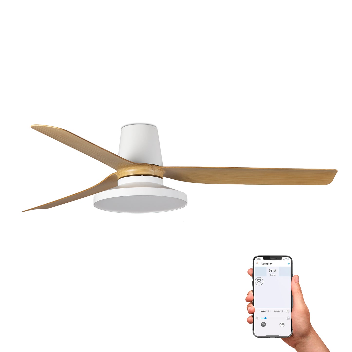 PUNT TUB M TAK valge/vahtra ventilaator 3000K TUYA