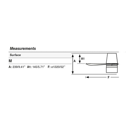 PUNT TUB M TEK Black/walnut fan Wall Control black 2700K