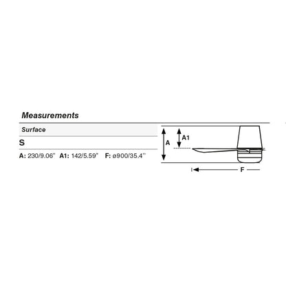 PUNT TUB S valge ventilaator seinale paigaldatava juhtpuldi, must, 10W SWT