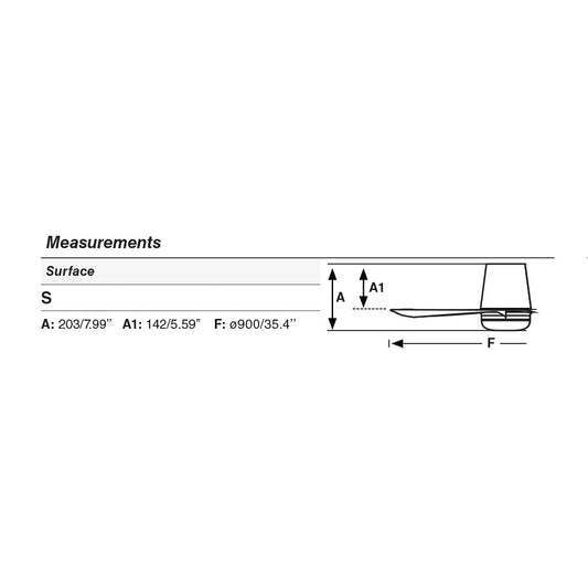 MINI PUNT TUB S Ventilador de techo negro/nogal Control de pared blanco
