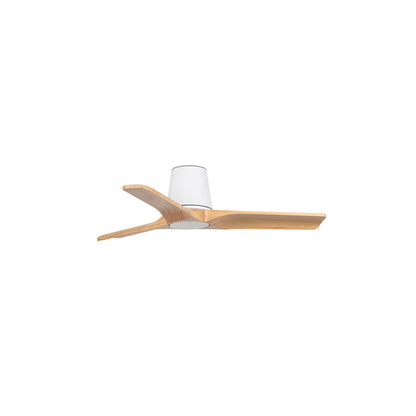 HEYWOOD TUB LED S White/pine fan Wall Control black
