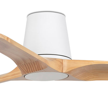 Потолочный вентилятор без подсветки HEYWOOD TUB S Ø900MM WHITE, 3 лопасти PINE