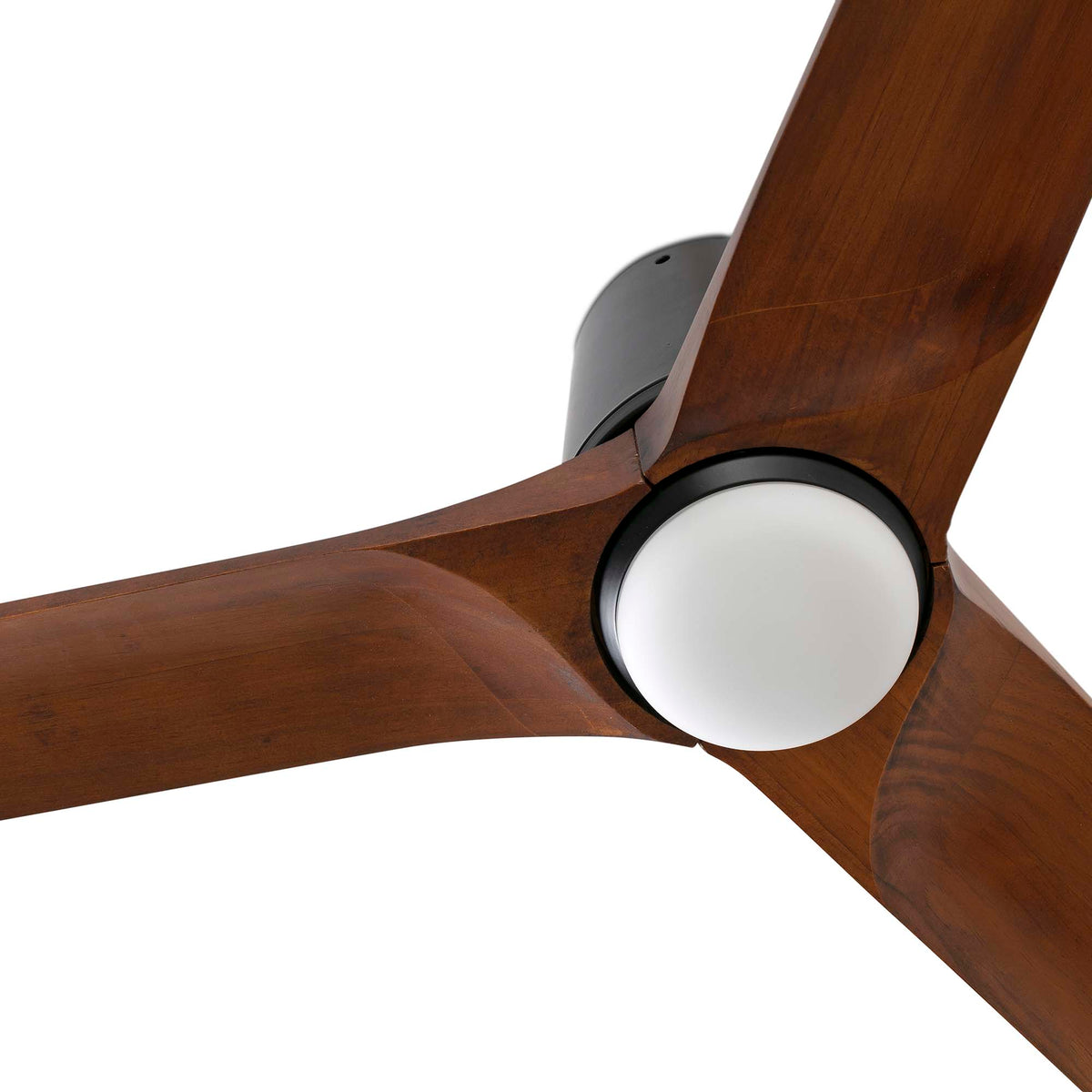 Kattotuuletin valolla HEYWOOD TUB L Ø1320MM MUSTA 3P PÄHKINÄ OSC 10W CCT