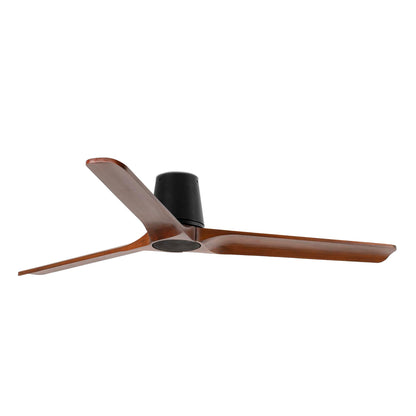 HEYWOOD TUB LED L Black/walnut fan Wall Control black