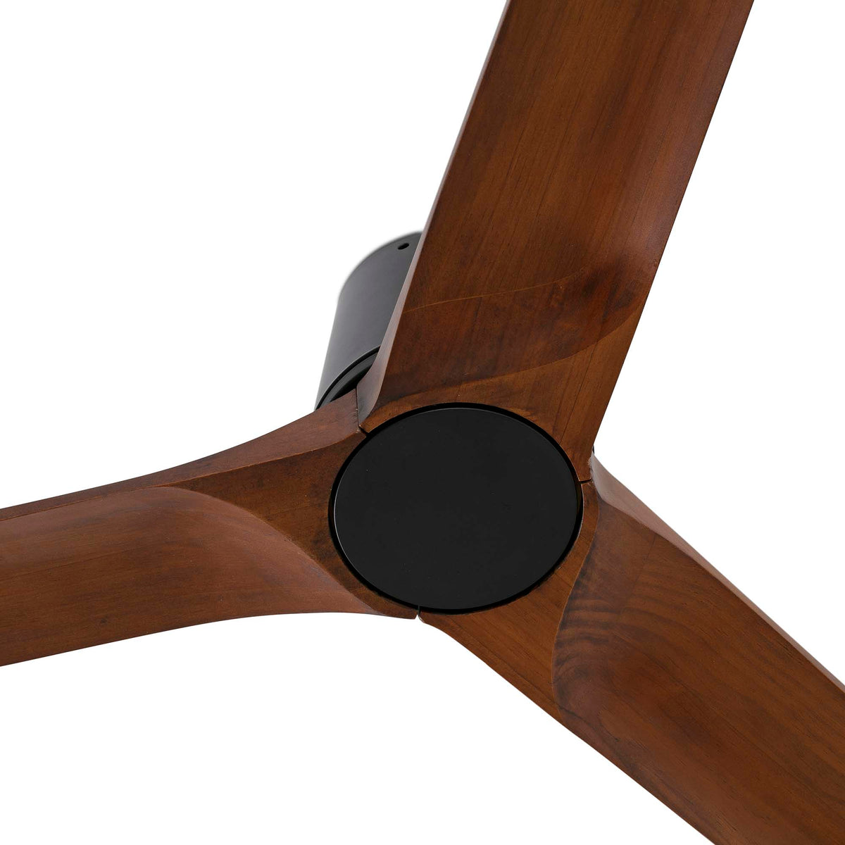 Takfläkt utan belysning HEYWOOD TUB L Ø1320MM BLACK 3 BLADES DARK WALNUT
