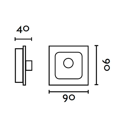 Wall Control 3 speeds white AC