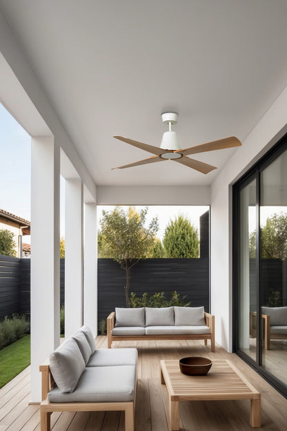 TYPHOON M LED valge/vahtra ventilaator 3000K IP44