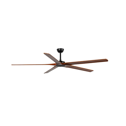 BIGWOOD XL Ventilador negro/nogal Control de pared blanco