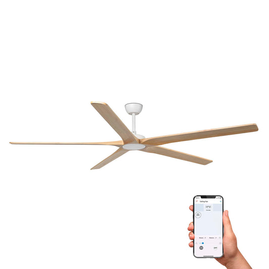 BIGWOOD XL valge/mänd ventilaator TUYA