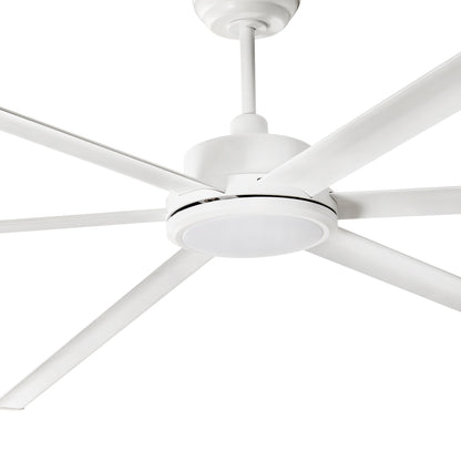 Loftventilator med lys ROTTERDAM 20 XL Ø2000MM HVID 6P 32W LED 3000K