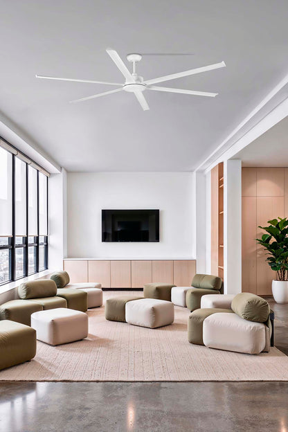 ROTTERDAM 25 XXL LED valge ventilaator 3000K