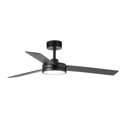Takfläkt med belysning BARTH Ø1320 MM SVART 3 BLAD 24W
