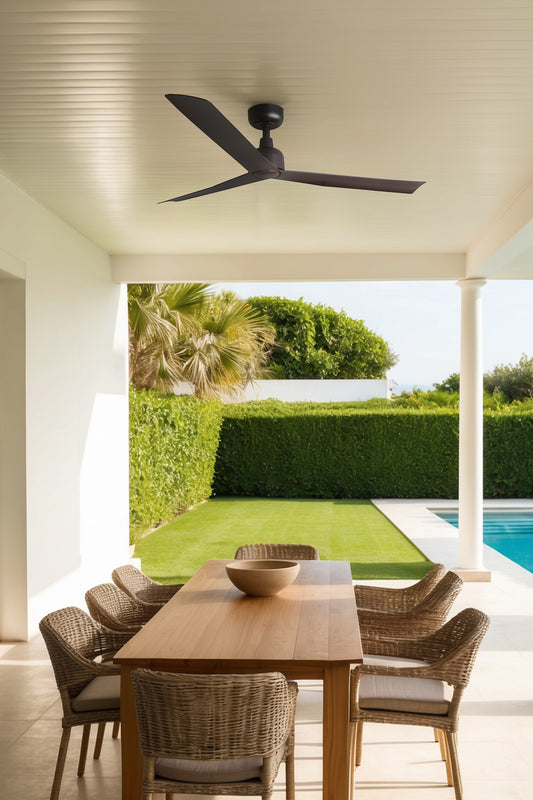 MARINE M Ventilador de techo marrón IP44 TUYA