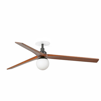 KLIM RECESSED L Black/walnut fan Wall Control black E27