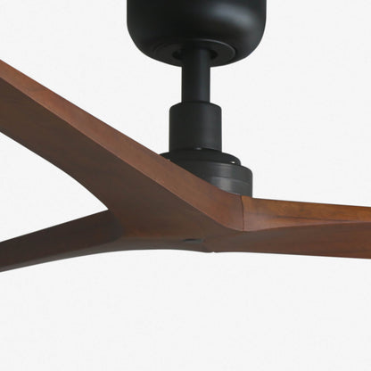 Deckenventilator ohne Licht KLIM M Ø1250 SCHWARZ 3P DUNKELWALNUSS TUYA