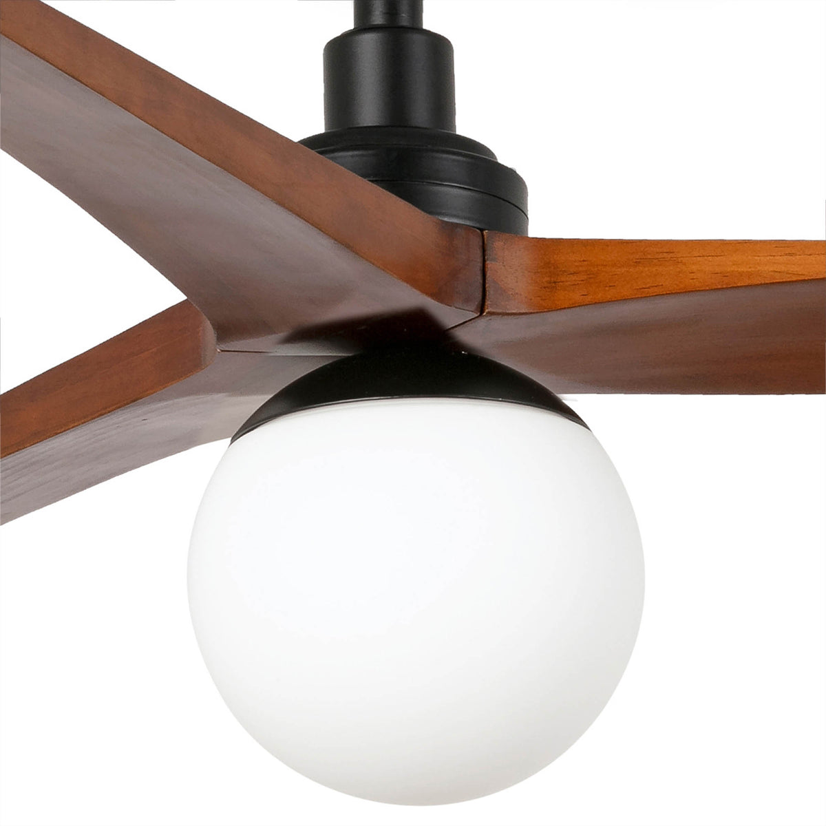 Deckenventilator mit Licht KLIM S Ø925 SCHWARZ 3P WALNUSS 1XE27