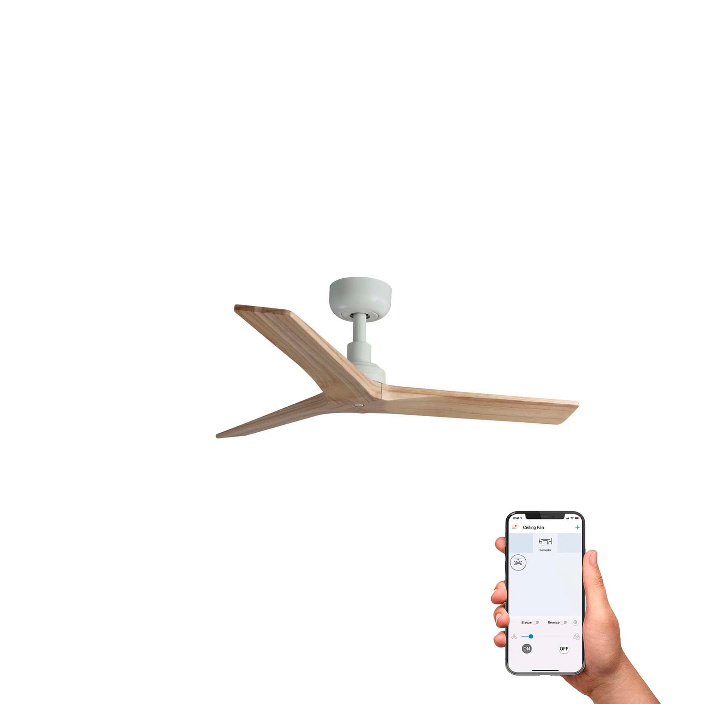 KLIM S valge/männi ventilaator TUYA